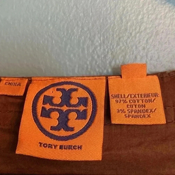 Tory Burch brown pleated cotton knee length sleeveless dress - size 2 - Picture 2 of 10